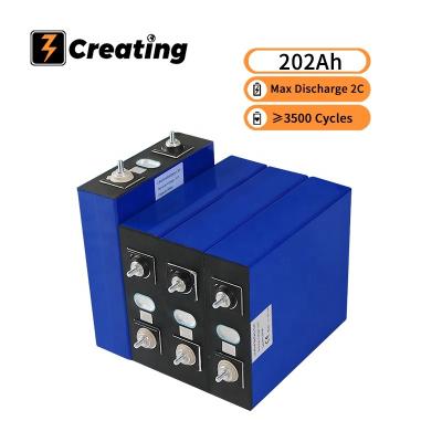 China Deep Cycle Lishen Lifepo4 200Ah 202Ah DIY Battery 12V 200Ah Battery L202 for sale