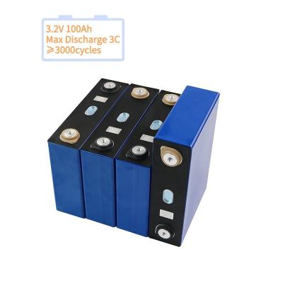 China 3.2V Lifepo4 Ganfeng 100Ah Lithium Cell DIY 12V 24V 48V 100Ah Lifepo4 Battery Pack 100Ah for sale