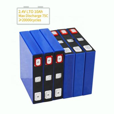 China Long Cycle Life Cycles 2.4V 20000 LTO Prismatic Cells 10Ah SCIB Battery for sale