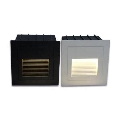 China Modern Enclosed Square Moden Style Aluminum Wall Corridor IP65 3W LED Outdoor Step Light from szmaya for sale