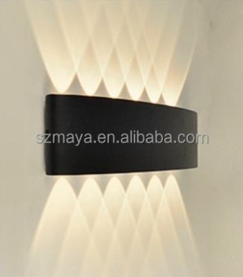 China Modern Decoration Indoor Wall 12W Lighting Lights For Home Through Lighting Fixtures Courtyard Bracket IP65 Light Yard Lamparas Decorativas for sale