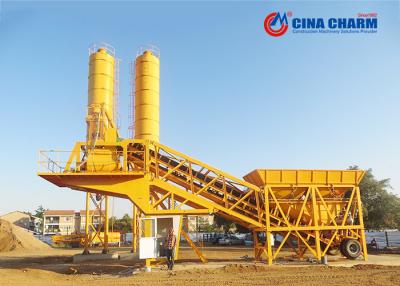 China Compact Mobile Concrete Batching Plant , Mini Portable Universal Mobile Batching Plant for sale