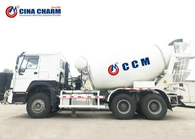 China Construction Concrete Mixer Truck 8m3 / 9m3 / 10m3 Agitating Capacity Mobile for sale