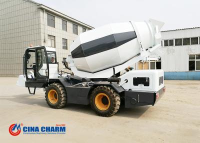 China 3.5m3 Capacity Self Loading Cement Mixer , Diesel Self Loading Concrete Mixer Machine for sale