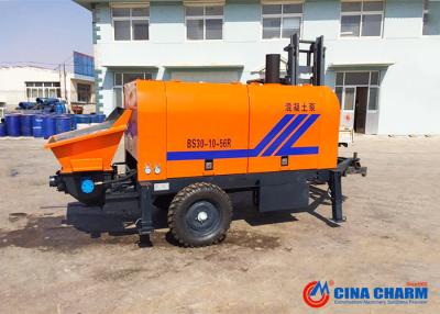 Chine mini pompe concrète de 1800rpm Trailable, pompe portative diesel du ciment 30m3 à vendre