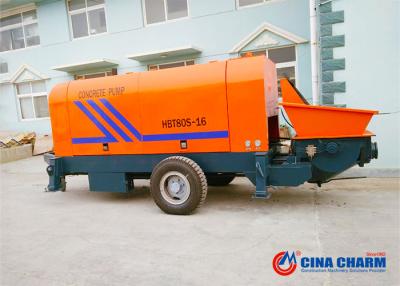 China 80m3 / H Portable Concrete Pump , High Efficiency Concrete Pumping Equipment for sale