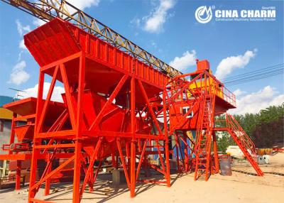 Chine Bien mobilier flottant l'usine de traitement en lots concrète, centrale du malaxage YHZS35 concrète mobile à vendre