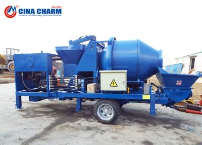 China Diesel Concrete Mixer Pump 40m3 Per Hour Capacity Hydraulic 12 Months Warranty for sale