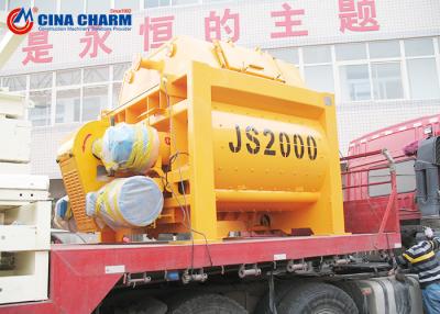 China Hopper Lift Electric Cement Mixer , 80 / 100mm Commercial Cement Mixer for sale