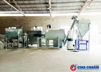 China 5 Ton Per Hour Mini Dry Mortar Mixer Machine Plaster Board Production Line for sale