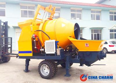 China Hydraulic Valves Concrete Mixing And Pumping Machine , JBS40 Electric Concrete Pump for sale