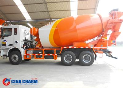 China Small Concrete Mixer Pump Truck , Volumetric Front Discharge Cement Trucks for sale