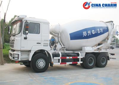 China 8 Cubic Meter Front Discharge Concrete Truck , 3800mm Wheelbase Concrete Batch Truck for sale