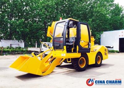 China Adjustable 1.5m3 Self Loading Concrete Mixer Mobile 5000 × 1900 × 2600mm Size for sale