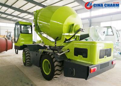 China Adjustable Self Loading Mobile Concrete Mixer , 3.5 Cube Meter Concrete Transit Mixer for sale