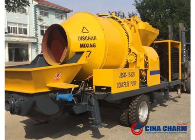 China Diesel Type Lifting bucket Concrete Mixer Pump Self Loading High Efficiency for sale