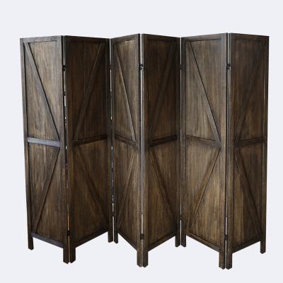 China Foldable Room Divider Wooden Furniture Bedroom Dividers Antique Wood Frame Room Divider Screen for sale