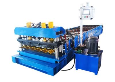 China High Speed PPGL Glazed Tile Machine With Combined Cutting / Pressing Device for sale