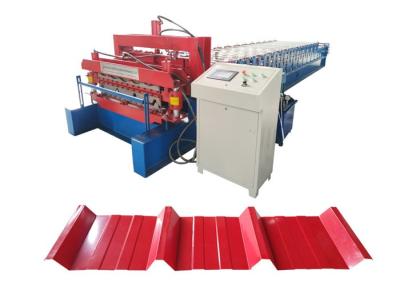 China Double Layer 13 Rows Roof Roll Forming Machine With 5.5kw Power for sale