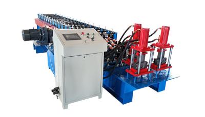 China 12 Roller Stations Hydralic Cutting Purlin Rolling Machine For 1.5mm-3.5mm Raw Material Thickness for sale