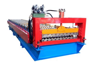 China Color Steel Roofing Sheet Corrugated Shape Roll Forming Machine With PLC Control System for sale