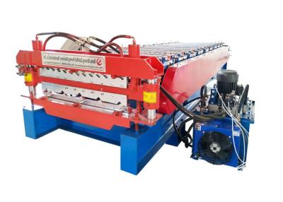 China Two layer exchange freely double layer roll forming machine have hydrualic driving system for sale