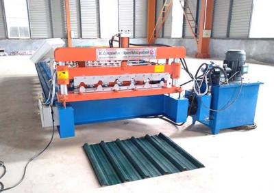 China Color Steel Glazed Tile Roll Forming Machine , Aluminium Roll Forming Machine Weight 3.2T for sale