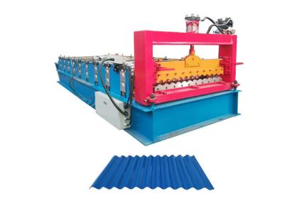 China 7.5m*1.5m*1.2m Steel Roof Wall Speed Corrugated Sheet Roll Forming Machine For Aluminum for sale