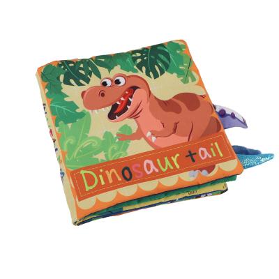 China 3D Soft Cloth Book For Baby Children Soft Educational Toys Books Animal Tail For Baby Touch for sale