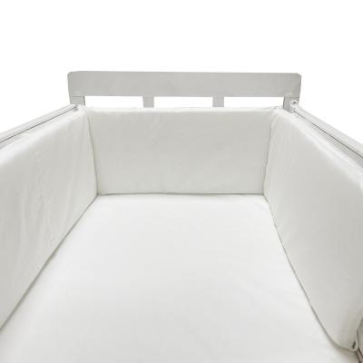 China Home Wholesale Crib Protector Baby Textile Bedding Set Folded Infant Crib Bumper for sale