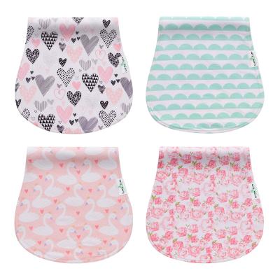 China Factory Wholesale Child Safe Super Soft Cute Pattern Waterproof Organic Baby Burp Cloth Set for sale