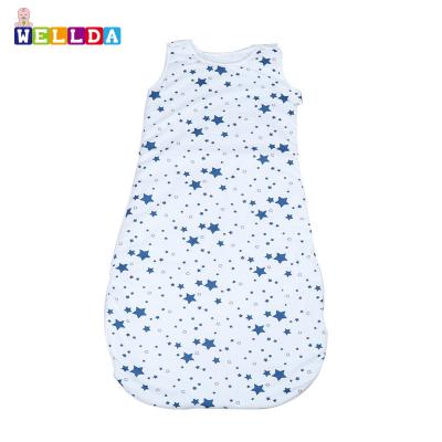 China Customized 100% Newborn Baby Sleeping Bag Sustainable Cotton Baby Sleep Sack for sale