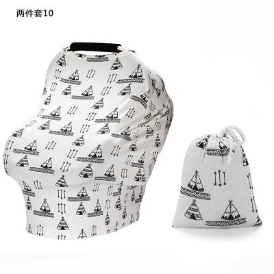 China Breathable Nursing Nursing Stretch Cover Scarf Baby Car Seat Canopy Covers Boys Multi-use Infinity Shawl for sale