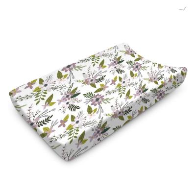 China RAYON Contoured Diaper Changing Pad With Cotton Changing Pad Cover for sale