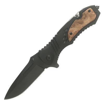 China Reliable Camping Survival Full Knife Quality Camping Blade / Half Tooth Knife Folding Knife for sale