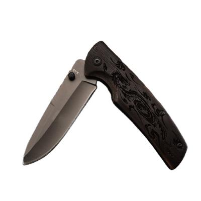 China Camping Knife Folding Stainless Steel Survival Knife 200mm Sharp Hunting Knife Pocket Folding Knife for sale