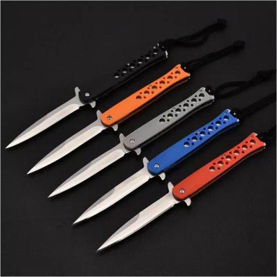 China Quick Open Screw Release Stainless Steel Pocket Knife Fillet Knife With Titanium Coating Handle for sale