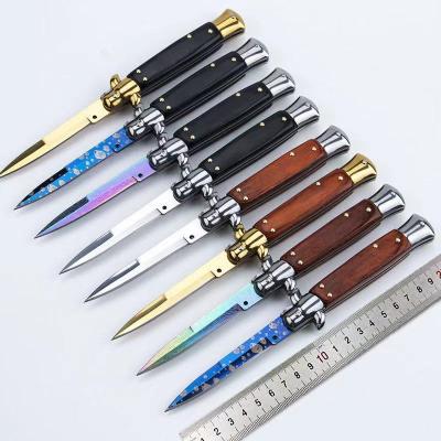 China Screw Release Best Selling Stainless Steel Folding Pocket Knife EDC Tactical Knife With Various Handle for sale