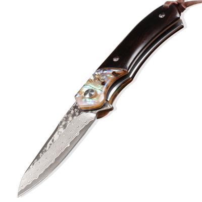 China High Quality Steel Knife Camping Damascus Folding Pocket Knife EDC Knife for sale