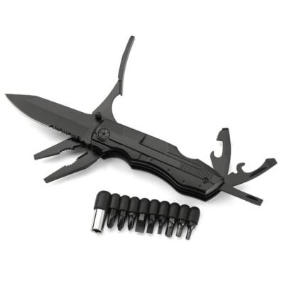 China Multi Functional Stainless Steel Tool Pliers With Replaceable Knife And Screwdrivers for sale