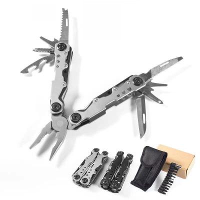 China Yangjiang Factory Multitool Multi Functional Multi Knife Pliers Camping Pliers 9 in1 Multi Tool Stainless Steel Pliers for sale