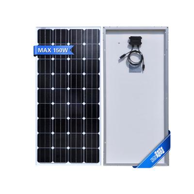 China Techwise 25 years warranty 150w mono solar panel manufacturers solar module in china 156.75mmx156.75mm for sale