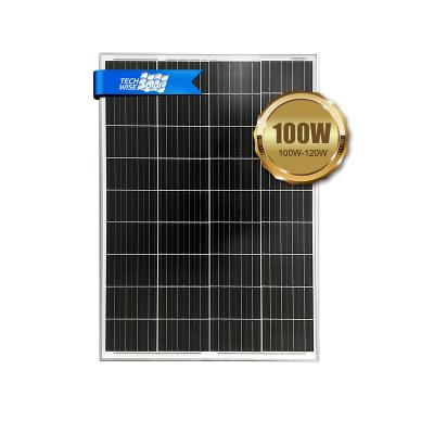 China Household Solar Panel Micro Sun Series High Efficiency 100W Monocrystalline Solar Module Techwise 157mmx103mm for sale