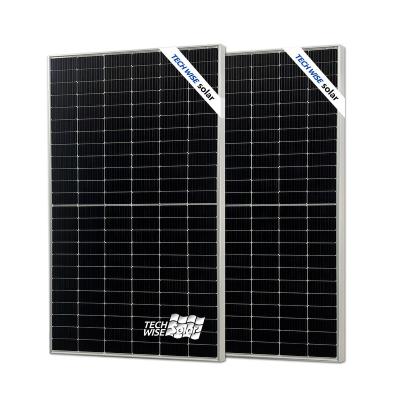 China TechWise 182mm 550w 560w Monocrystalline Solar Power Panel Cells 500 Watt Solar Panel PV Module 182mm for sale