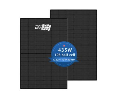 China Techwise New Arrival Reasonable Price 435w Monocrystalline 182mm Solar Solar Panel for sale