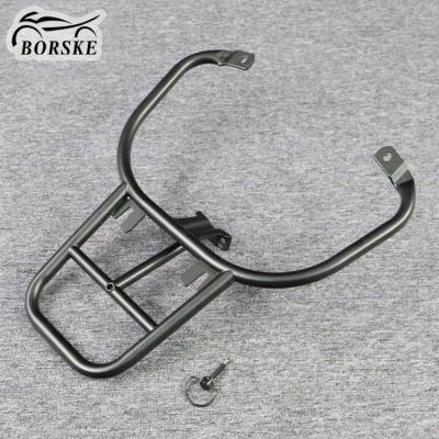 China New Iron Design Black Scooter Cargo Carrier Motorcycle Rack For Piaggio Vespa Sprint Primavera for sale