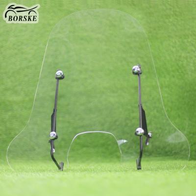 China Clear PMMA Motorcycle Wind Screen Smoke Black Tea Scooter Windshield Parts For Piaggio Fly 50 for sale