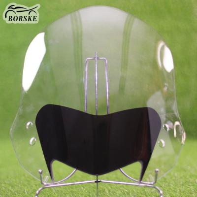 China Clear PMMA Motorcycle Wind Screen Smoke Black Tea Motorcycle Windshield For Loncin LX650 BMW F650GS for sale