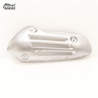 China Stainless Steel Motorcycle Exhaust Muffler Cover Protector Muffler Guard Exhaust Pipe Anti-Scalding Cover For Vespa Scooter Sprint Primavera for sale