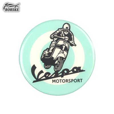 China Motorcycle Logo Stickers For Vespa Universal Compatible Soft Magnetic Colorful Accessories Decal Customized Label for sale